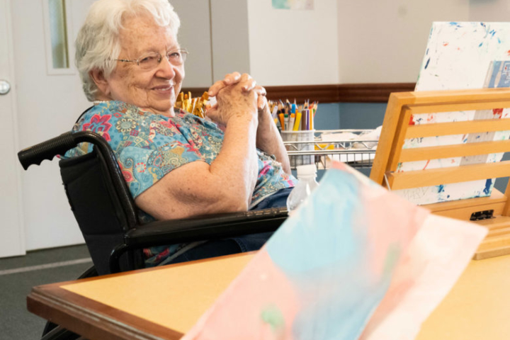Art Therapy Program Senior Assisted Living Residents