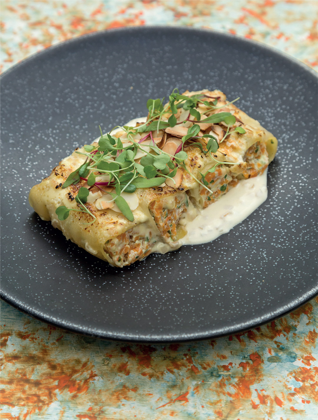 Baked-Cannelloni Creme Brulee