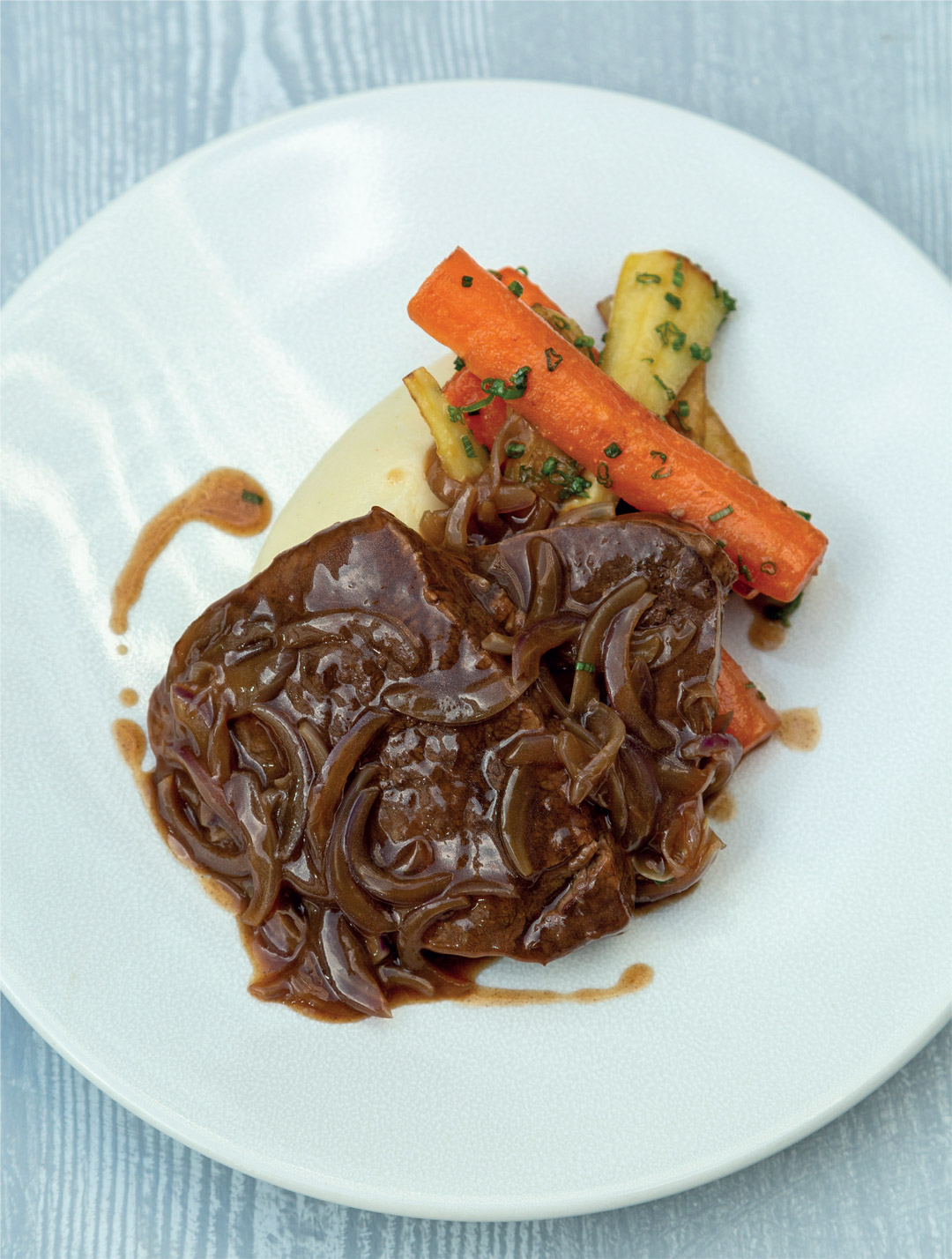 Braised-Beef Creme Brulee