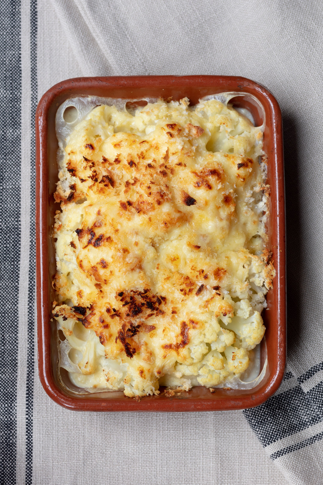 Cauliflower-cheese Creme Brulee