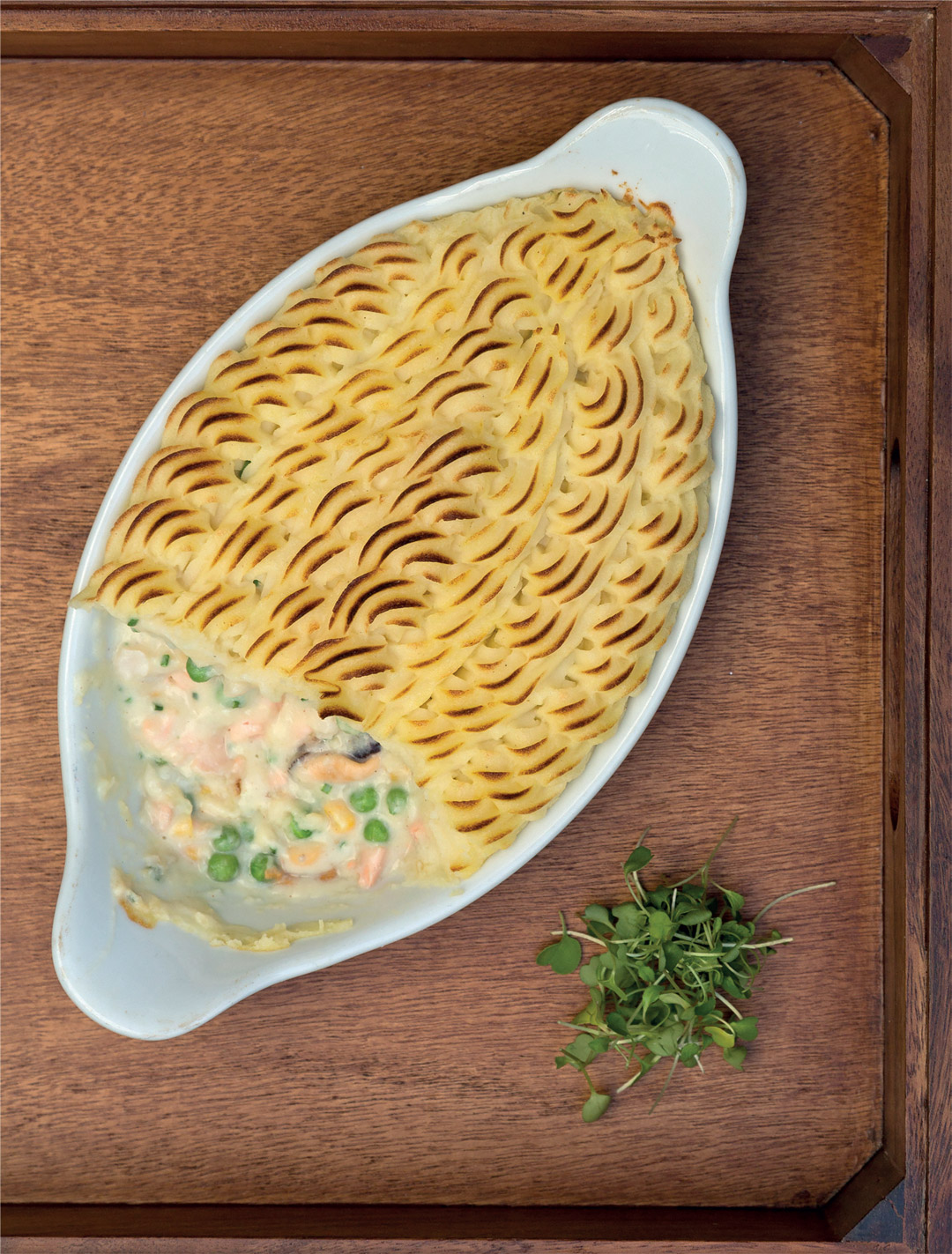 Fish-Pie Creme Brulee