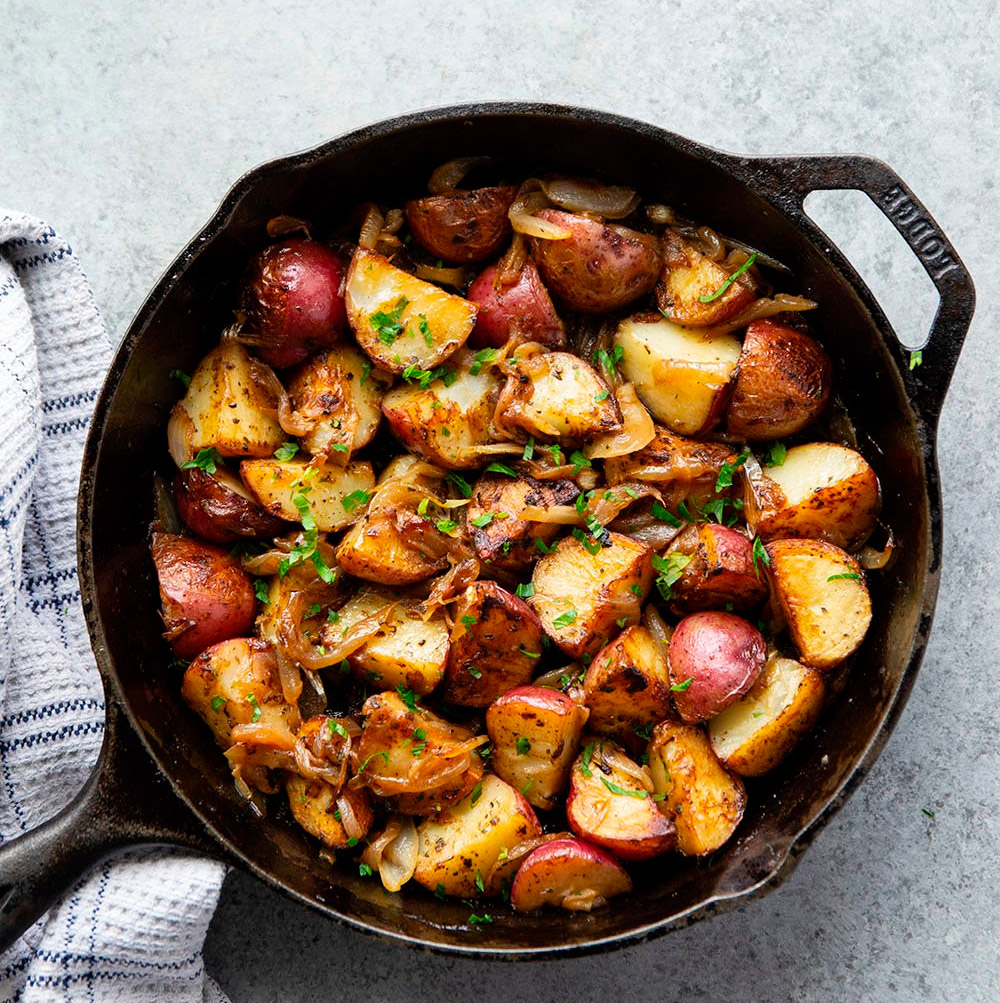 Fried-Potatoes-and-Onions Creme Brulee