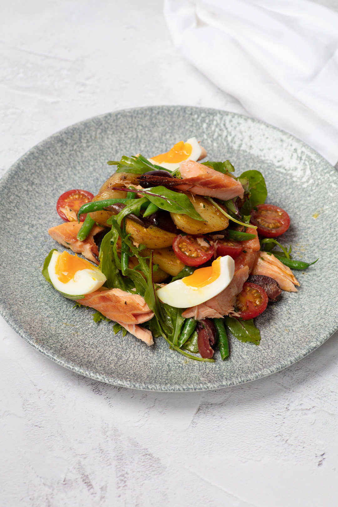 Hot-Smoked-Salmon-salad Creme Brulee