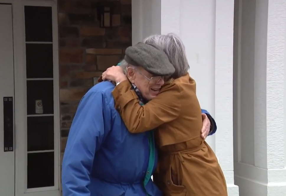 Families reunite at Caledonia Senior Living after year-long closure due to pandemic