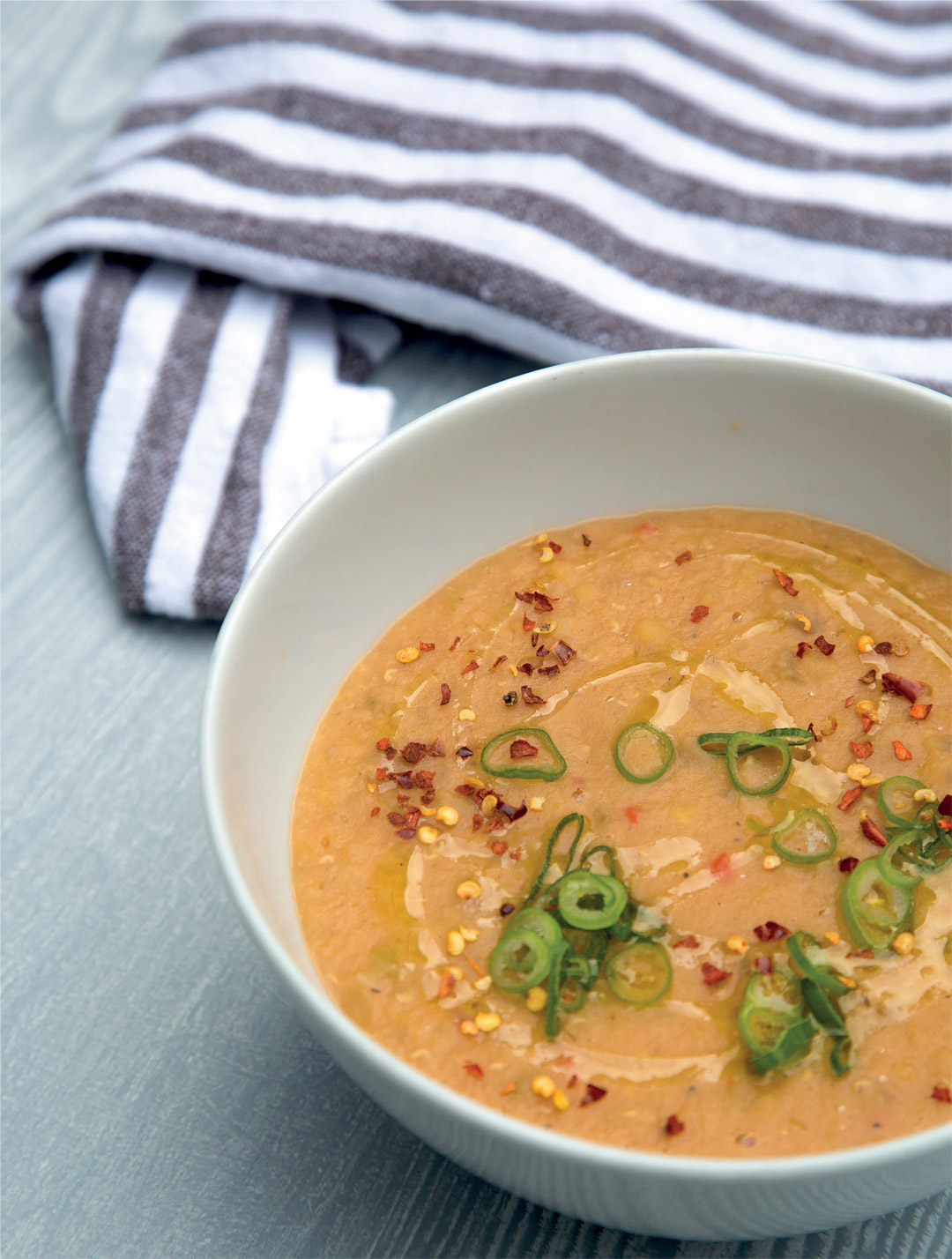 Lentil-Soup Creme Brulee