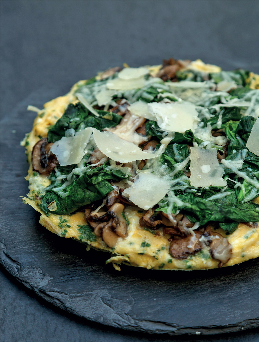 Mushroom-Frittata Creme Brulee