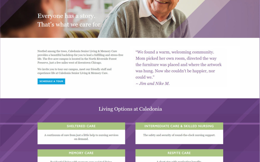 Introducing the New Caledonia Senior Living & Memory Care Website