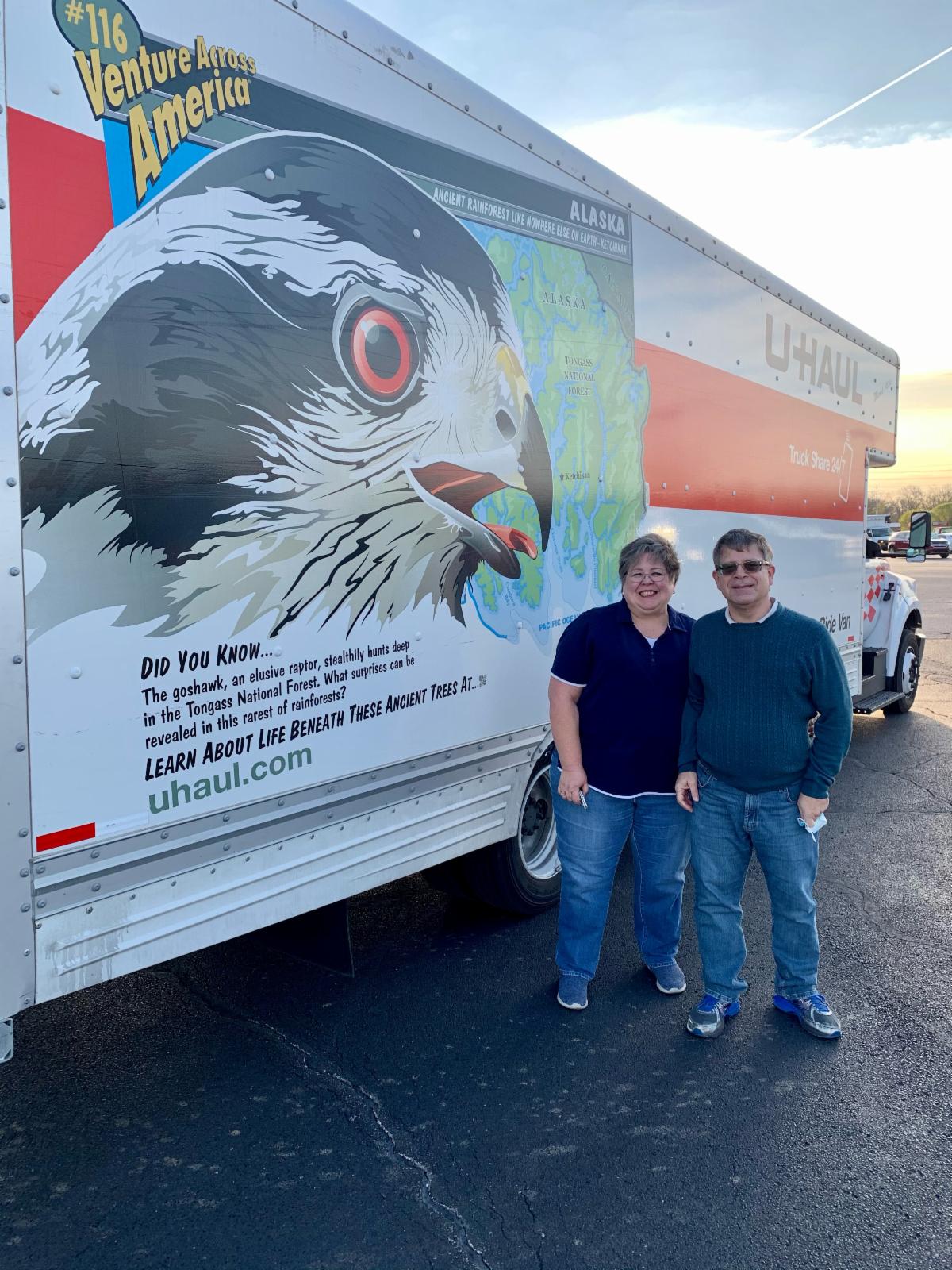 Outside of the U-Haul Truck Outside of the U-Haul Truck