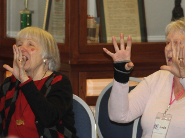 Residents Dancing and Singing Along