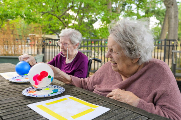 Resident Balloon Painting Activity