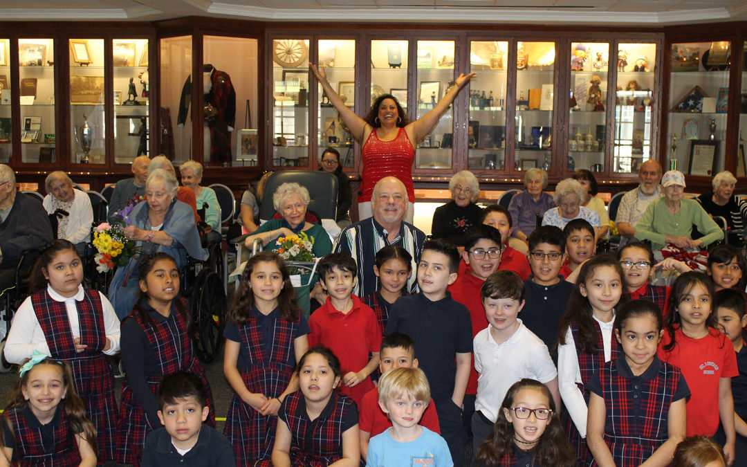 Caledonia Senior Living residents paired with local students for WTTW Kids Grandparents Connection