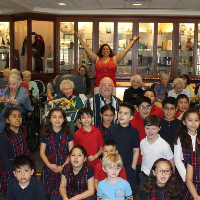 Caledonia Senior Living residents paired with local students for WTTW Kids Grandparents Connection